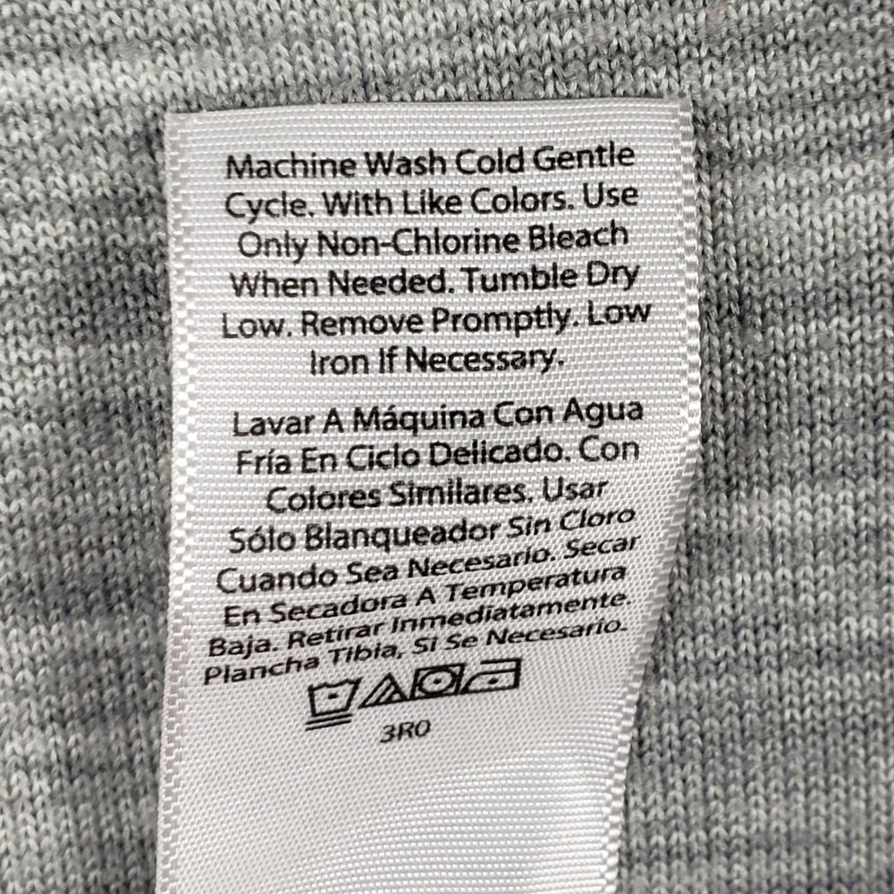 Terra & Sky Womens Top 3X Gray Space Dye Heathered V-Neck Pullover Comfort Layer - Picture 7 of 9